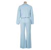 Women's Casual Sportswear Two-Piece Set – Long-Sleeved Jacket for Autumn