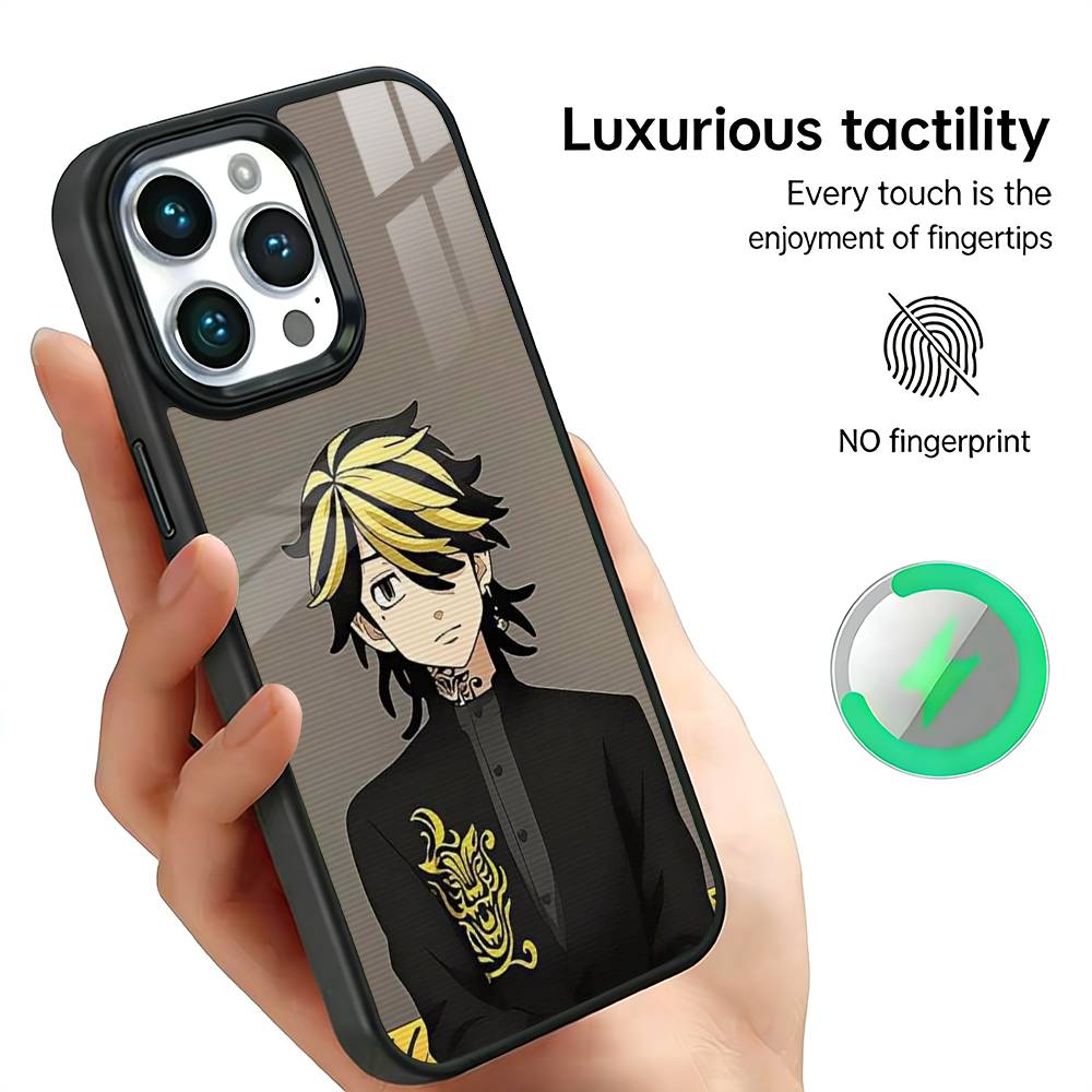 Kazutora Hanemiya T-Tokyo R-Revengers Phone Case For IPhone17 16 15 14 13 12 11 Plus Pro Max Plus Wireless Charger Cover Funda