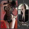 Sex underwear retro cheongsam embroidered hollow skirt sexy backless straps pure desire uniform temptation qqny