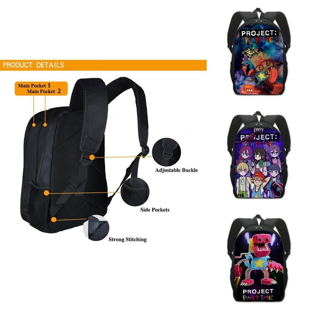 Boxy Boo Backpack Large Capacity Schoolbag Travel Bag Kids Gift