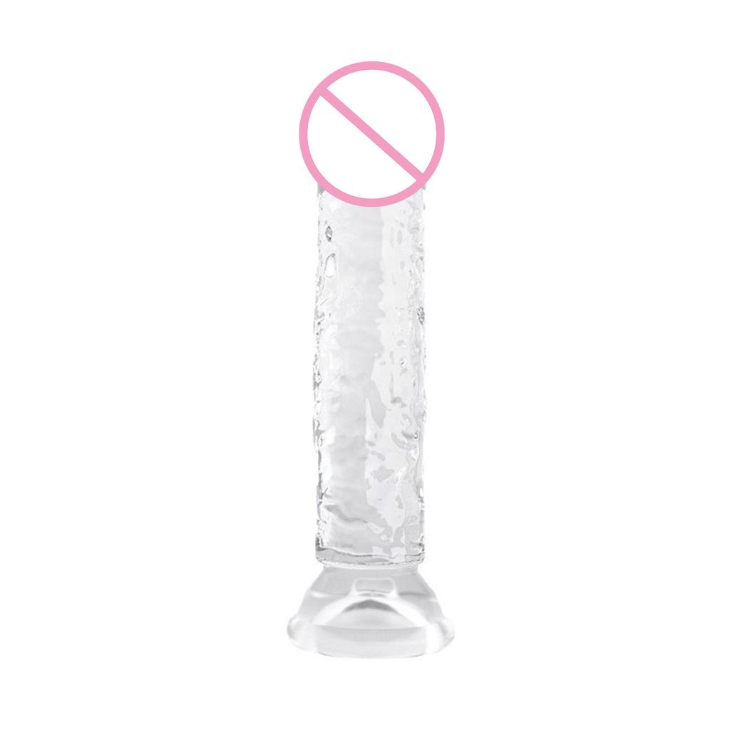 Realistic Jelly Shaped Masturbation Rods Made Of Food Grade Transparent Silicone For Adult Pleasure