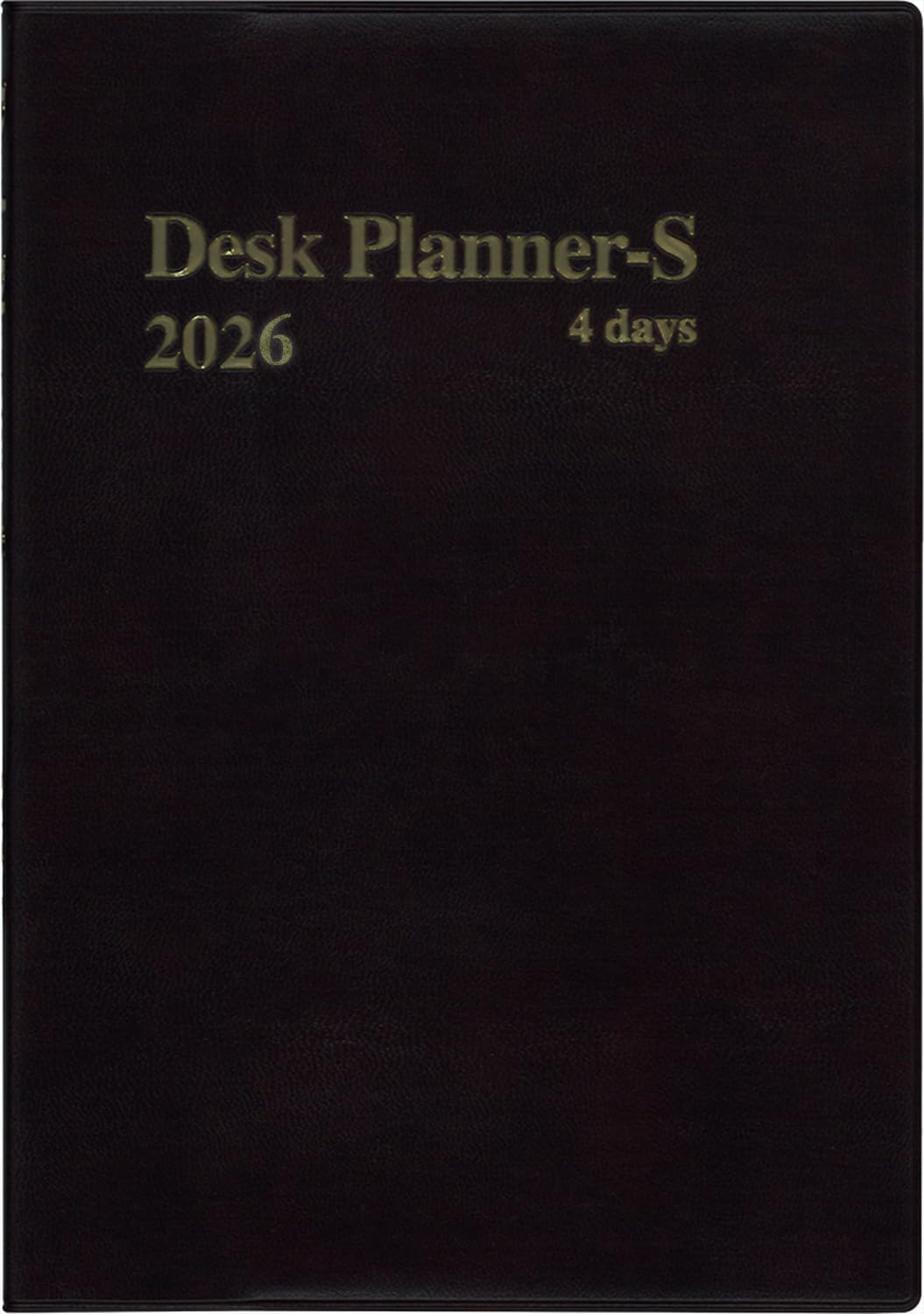 

Hakubunkan 2026 A5 Desk 4 192 January Planner, Small, Days, Brown, No. (Starts 2026)