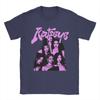 T-shirt KATSEYE K-pop Girl Group Rosa Carattere Retrò & Stampa di Gruppo delle Membri | Unisex Cotone Casual Manica Corta Top Vintage Streetwear