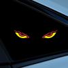 Solar Car Window Devil Eyes Driving Warning Strobe Lights LED Ambient Lights Windshield LED Demon Eyes Car Lights Accessories