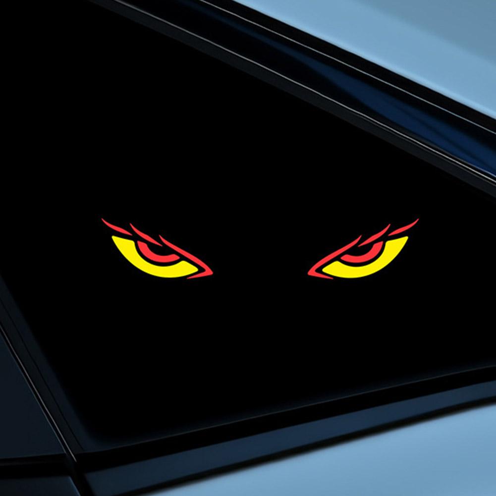 Solar Car Window Devil Eyes Driving Warning Strobe Lights LED Ambient Lights Windshield LED Demon Eyes Car Lights Accessories