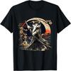 Samurai Cat Vintage Ukiyo-e Warrior Cat Japanese Art Men Women T-Shirt