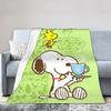Snoopys Springtime Blanket Wool Novelty Breathable Throw Blanket for Home Decoration,