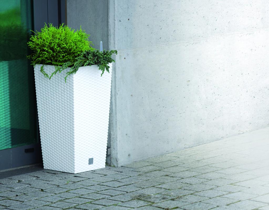RATO DRTS170 Tall Flowerpot with Insert | White