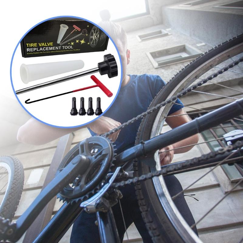 Comprehensive Tire Repair Solution tool  User Friendly Designs Tire Valves Installation Tool set for All Car Types