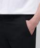 Musinsa Standard Lightweight Tapered Turn-Up Hidden Banding Crop Slacks [Black]
