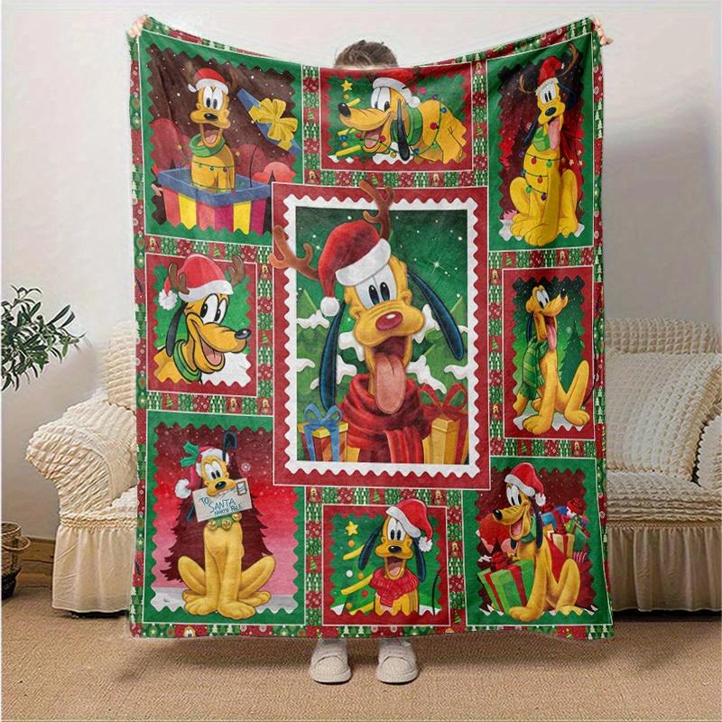 1pc Christmas Pluto Dog Gift Blanket for Home Office Outdoor Decoration Present