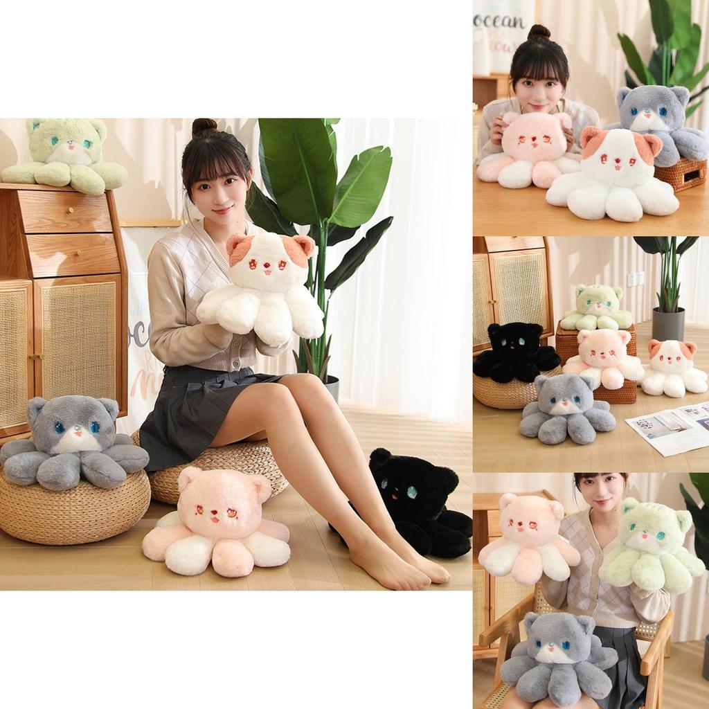 Niedliches Jellycat Katze Plüschtier Weiches Stoffkissen Oktopus Puppe Heimdeko Kindergeschenk