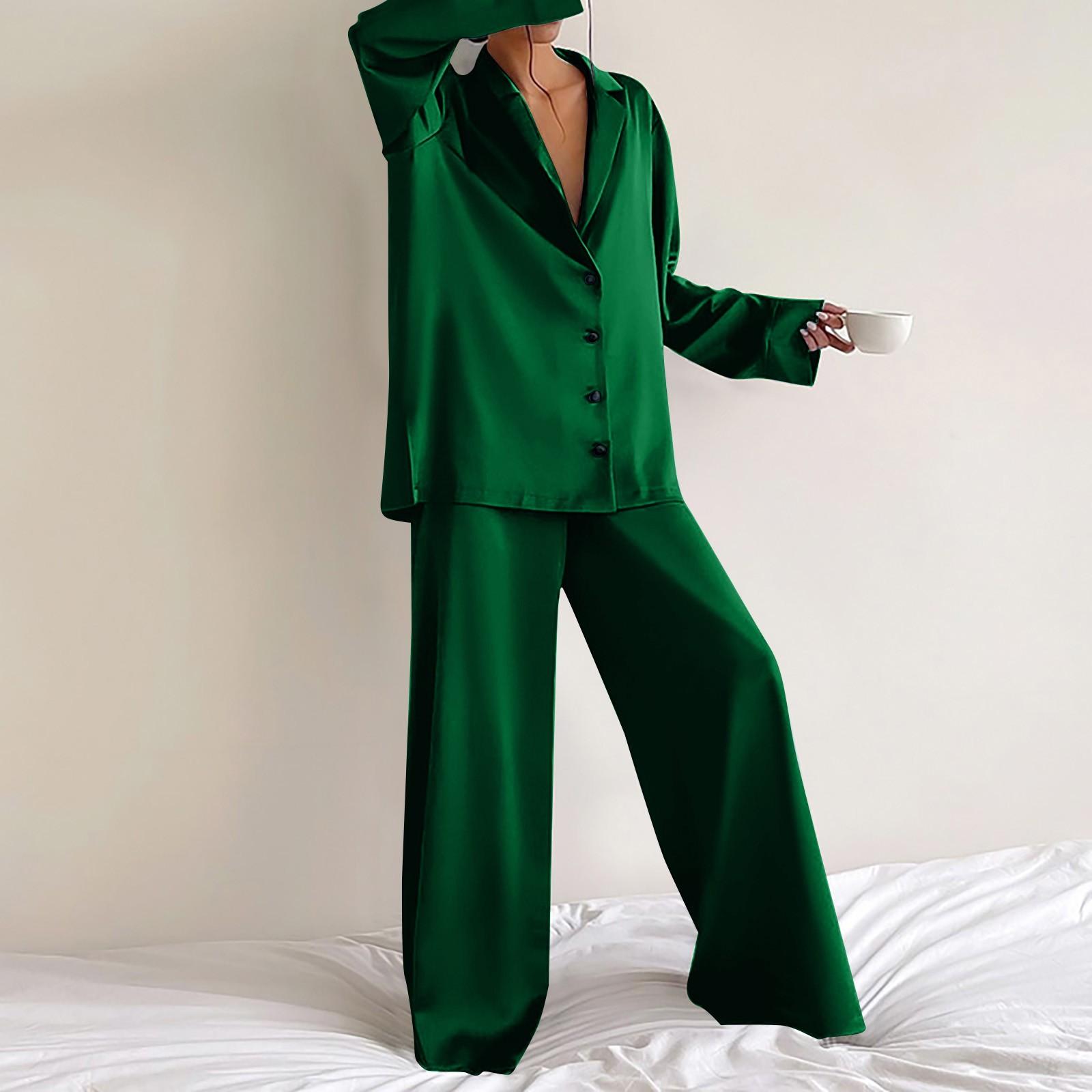 

Women s V-neck Long Sleeved Pajama Home Set S