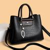 Crocodile Pattern Large Capacity Handbag Women's Shoulder Messenger Bag