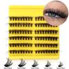 D Song Single Cluster False Eyelash Extension Set, Japanese And Korean Diy Segmented Natural Thick Hair Portable