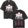 Hilary Duff The Lucky Me Tour  Vintage Washed Tshirt Fashion Aesthetic Short Sleeve Tshirts Men Women Casual Loose T Shirt