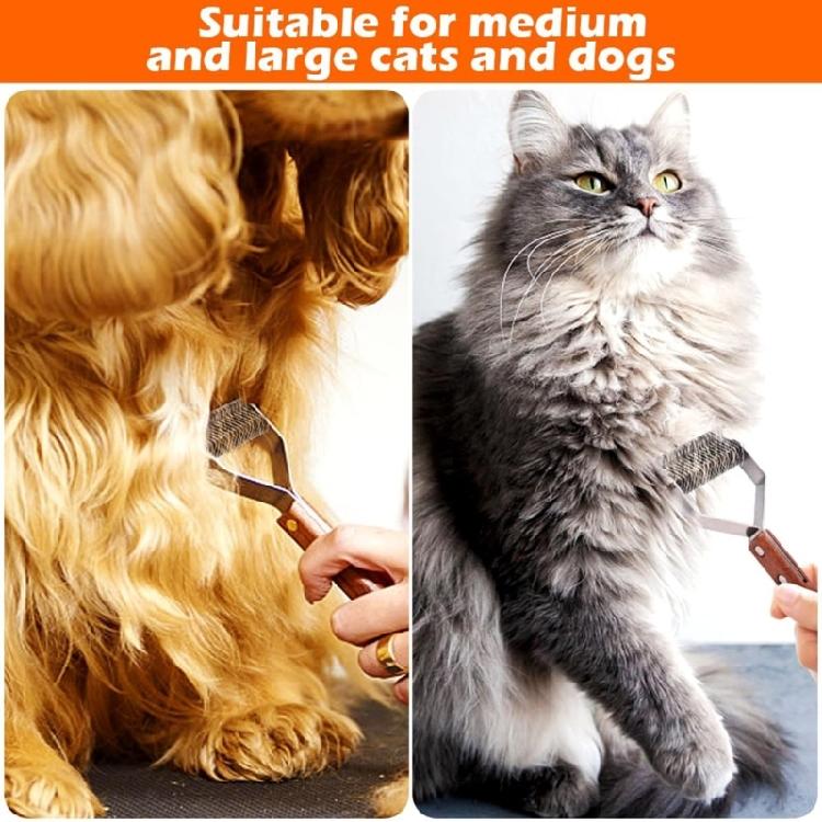 Dog Grooming Tool Wood Deshedding Brush Removes Loose Hair Massage Comb For Regular Coat Maintenance
