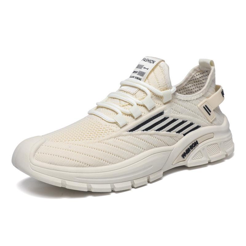 Summer New Men's Sneaker Mesh Breathable Flyknit Running Shoes Fashion Student Casual Shoes