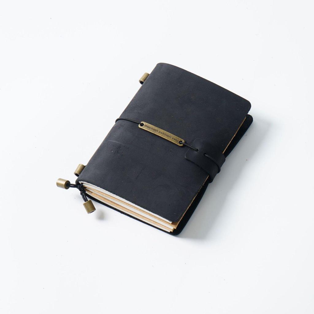 Cuaderno de Cuero Genuino TN Vintage - Diario y Bloc de Notas de Cuero Vacuno Crazy Horse Hecho a Mano En Stock