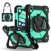 For Apple iPad Mini (2024) 360° Rotating Grip Heavy Duty Protection Stand TPU+PC 3in1 Anti-knock Shockproof Tablets PC Case