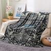1PC Fish hook  Print FlAannel Blanket, High quality Comfortable for All Seasons, Home Decor, Warmth and Comfort