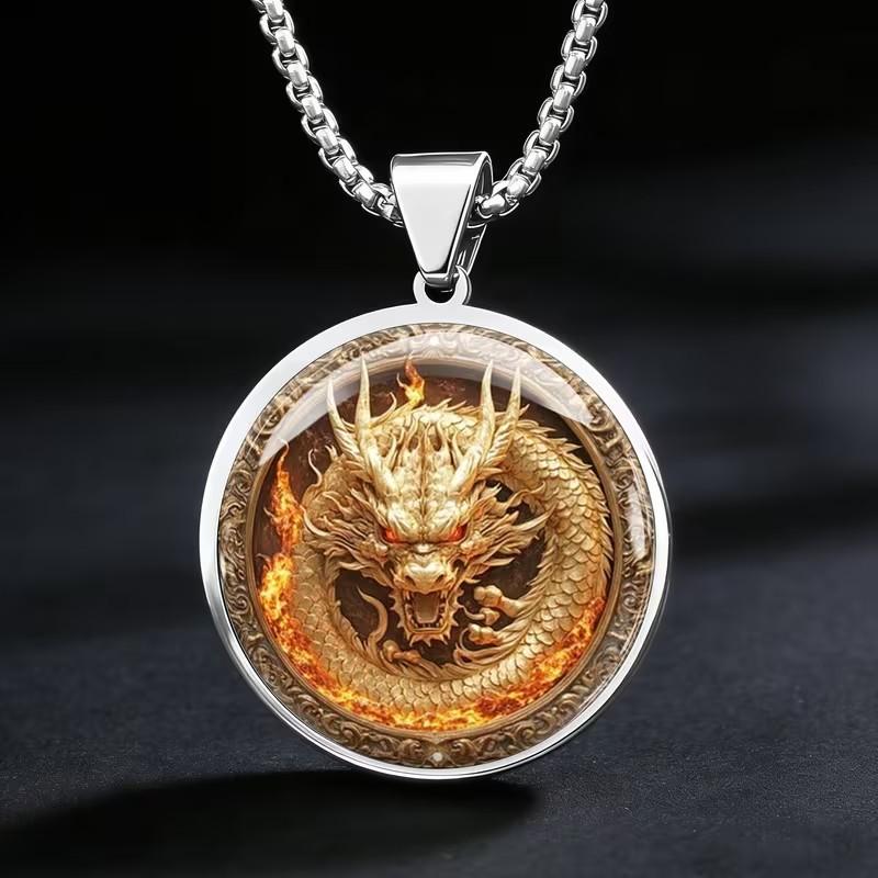 Dragon Brand Domineering Retro Trendy Street Jewelry Men's Gift Necklace Pendant