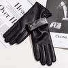 Womens Genuine Leather Gloves Winter Warm Touchscreen Compatible Fashion Outdoor Sport