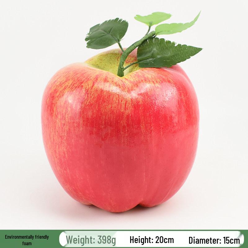 Plastic Red Fuji and Red Delicious Fake Apple Display Decoration Prop