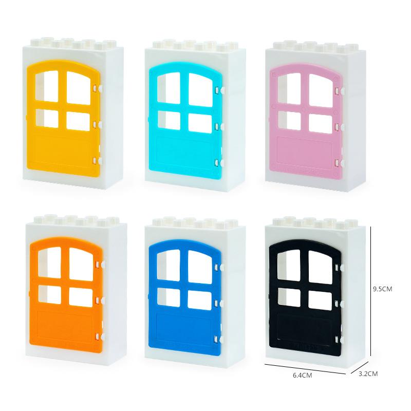 Big Size DIY Building Blocks Window Doors And Household Bulk Parts Model Compatible Large Bricks Toys Accessories Kids Toy Gifts