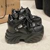 Fashion Women Platform sneaker Casual Shoes Hot Sale 2025 New Lace-up Chunky Sneakers Wedges Hidden Heels Leisure Shoes for Woman
