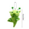 Gatto Alieno Verde Divertente Meme Portachiavi Borsa Zaino Ciondolo Gatti Carini Peluche Bambola Ornamento a Forma Variabile Regali Giocattoli