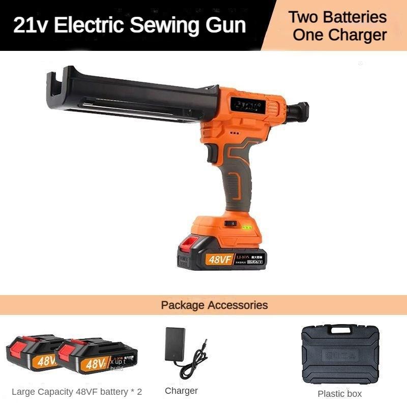 21V Fully Automatic Beauty Seam Glue Machine Household Repair Power Tool Electric Double Tube Glue Gun