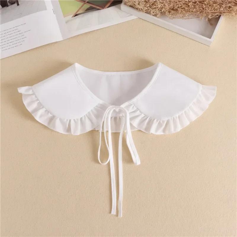 Perfect Match Korean Style Fake Collar Shawl For Womens Multifunctional Sunscreen Detachable Doll Collars Shawl Lapel Small Cape False Collar