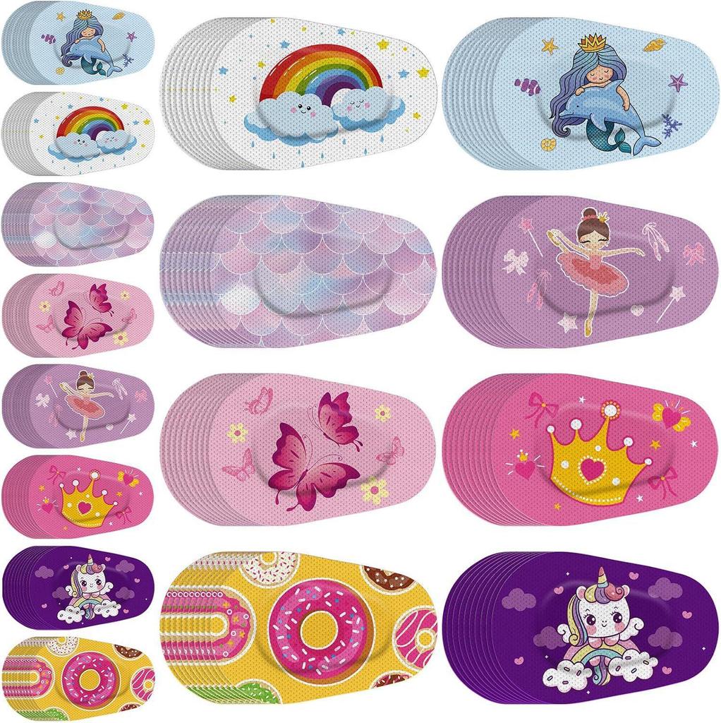 Children's Full Coverage Amblyopia Eye Patch for Strabismus Correction and One-Eyed Occlusion Training