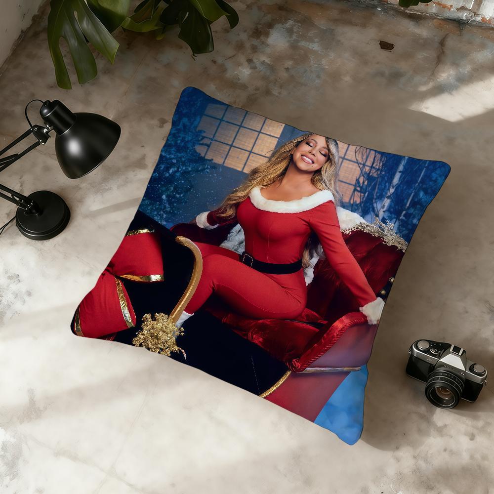 Singer M-Mariah C-Carey Merry Christmas cushion cover Home Office Convenient Nordic Simplicity Hit With Zipper Cushion Cover