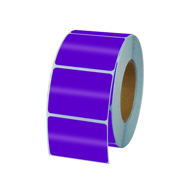 Hârtie termică etichetă multicoloră: Etichete rezistente la apă și ulei pentru imprimare coduri de bare - Roșu, Galben, Albastru, Verde, Cian, Violet, Portocaliu, Roz.