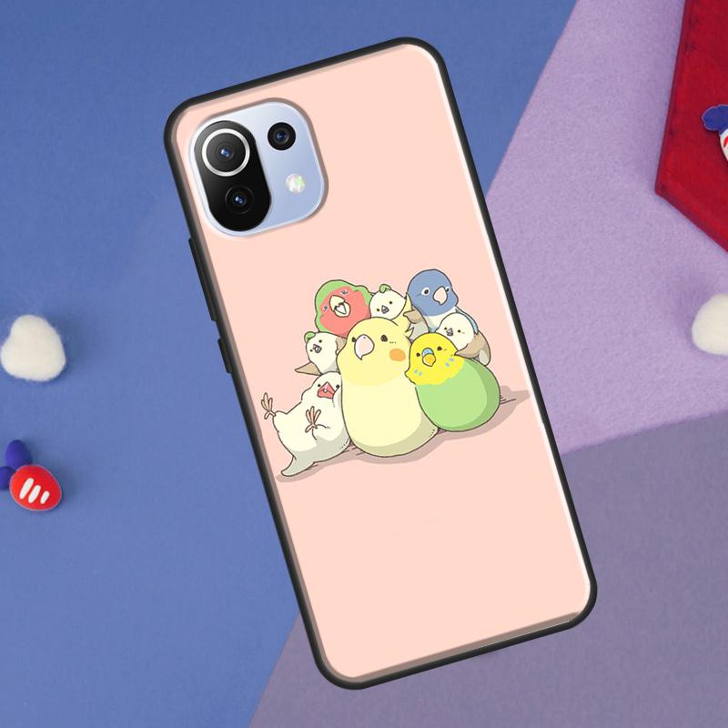 Chubby Cockatiel Parrot Bird Cover For Xiaomi 14 Ultra 13 11T 12T 13T 14T Pro POCO X6 X7 Pro X3 X5 F3 F5 F6 M6 Pro Case