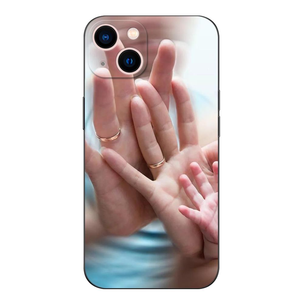 Black Tpu Case For Motorola Moto G31 G40 Fusion G41 G50 G51 edge30 G10 G20 G30 G100 5G G22 Mom Dad Baby family