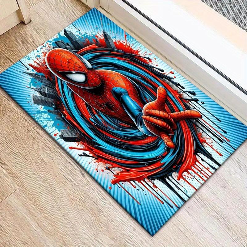 

1pc Spider-man Pattern Area Rug Soft Flannel Floor Mat for Living Room,Office,Bedroom and Carpet,Sofa Coffee Table Floor Mat 60cm by 90cm