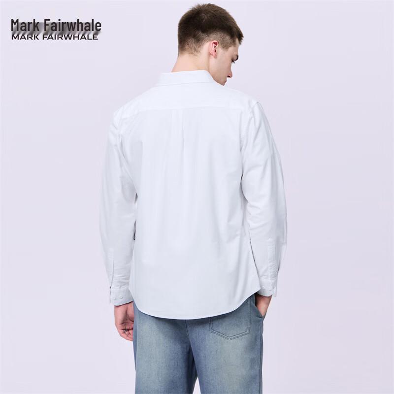 Mark Fairwhale Men's Pure Cotton Lapel Long-Sleeve Shirt