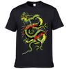 Streetwear Kurzarm T-Shirt Herren Sommer Baumwolle Druck Drachen T-Shirt Mode Lässig Harajuku Kleidung Kleidung F195