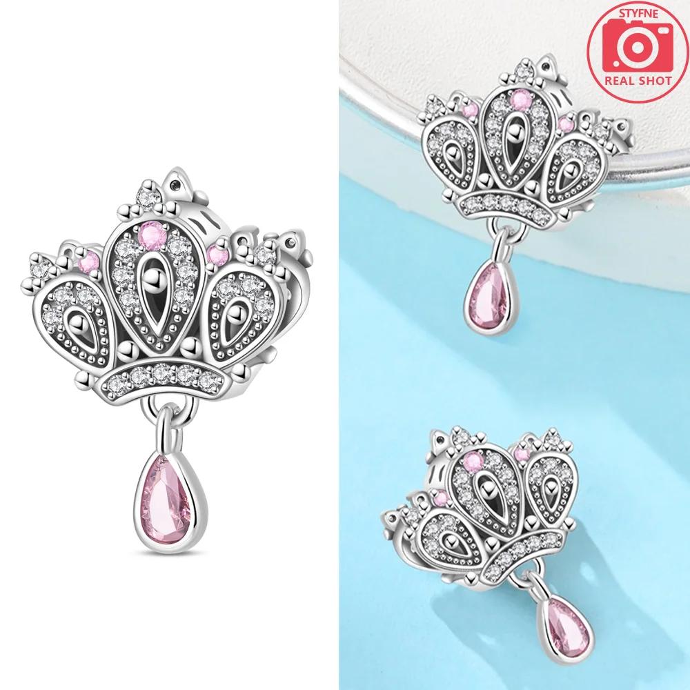 Heart Zircon Charms Original Classic Copper Plated Lotus Angel Beads Fitbracelets Women Diy Jewelry Fine Gifts Jewelry