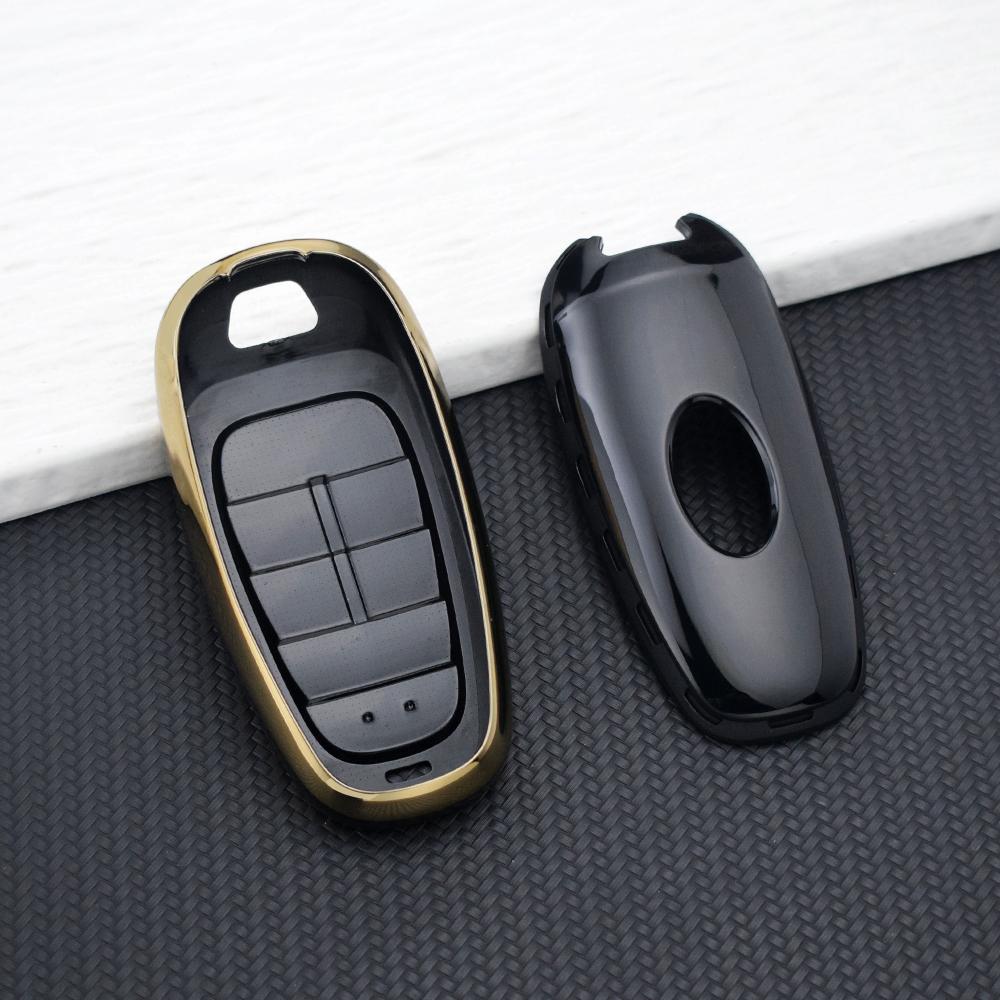 For Hyundai Santa Fe Tucson NEXO NX4 Ioniq 5 Atos Prime Solaris Auto 6 Buttons Car Key Case Cover Key Fob Holder Key Chain Parts