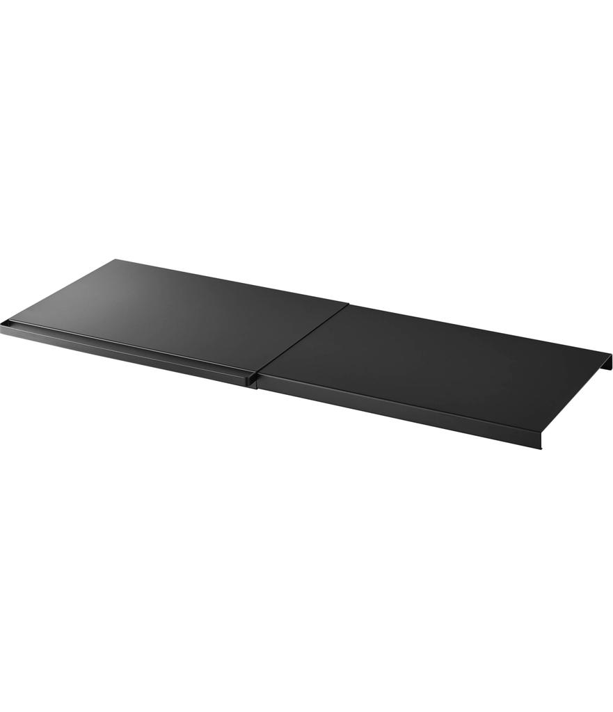 Yamazaki Expandable Tension Rod X X Simple Simply Place On Tension 5323 Shelf, Large, Black, Approx. W46.5-90cm D35.5cm H3cm, Tower, Shelf, Rod,