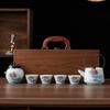Nordic Ceramic Tea Set - Lotus Design