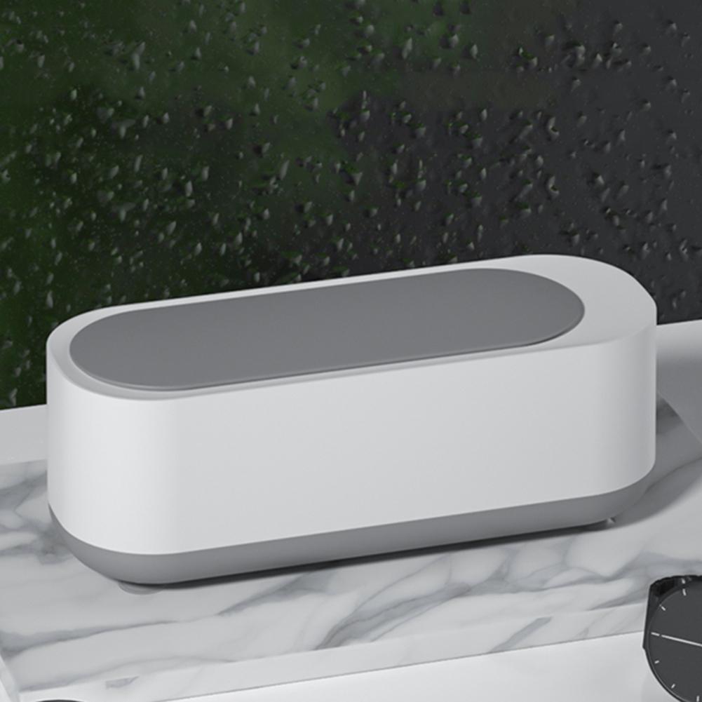 Plastic Ultrasonic Cleaning Machine Multipurpose Glasses Cleaning Box Portable Electric Simple Operation for Everyday Objects