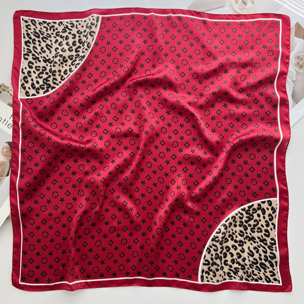 Spring and Summer Graffiti Flowers 71 * 71 Square Scarf Travel Sunscreen Headscarf Practical High-end Scarf for Mother
