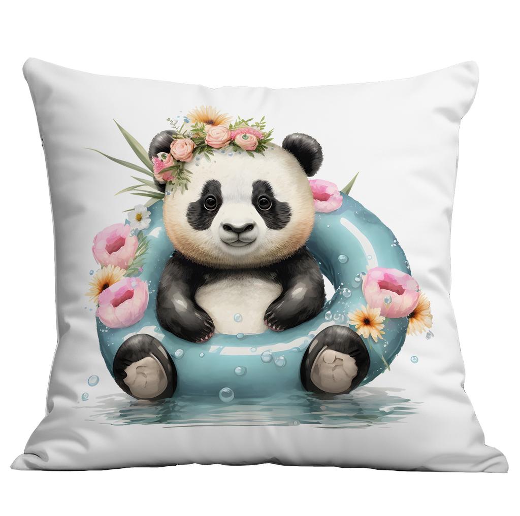 New Cute Cartoon Summer Panda Pillow Case Home Sofa Cushion Pillow Case Decoration