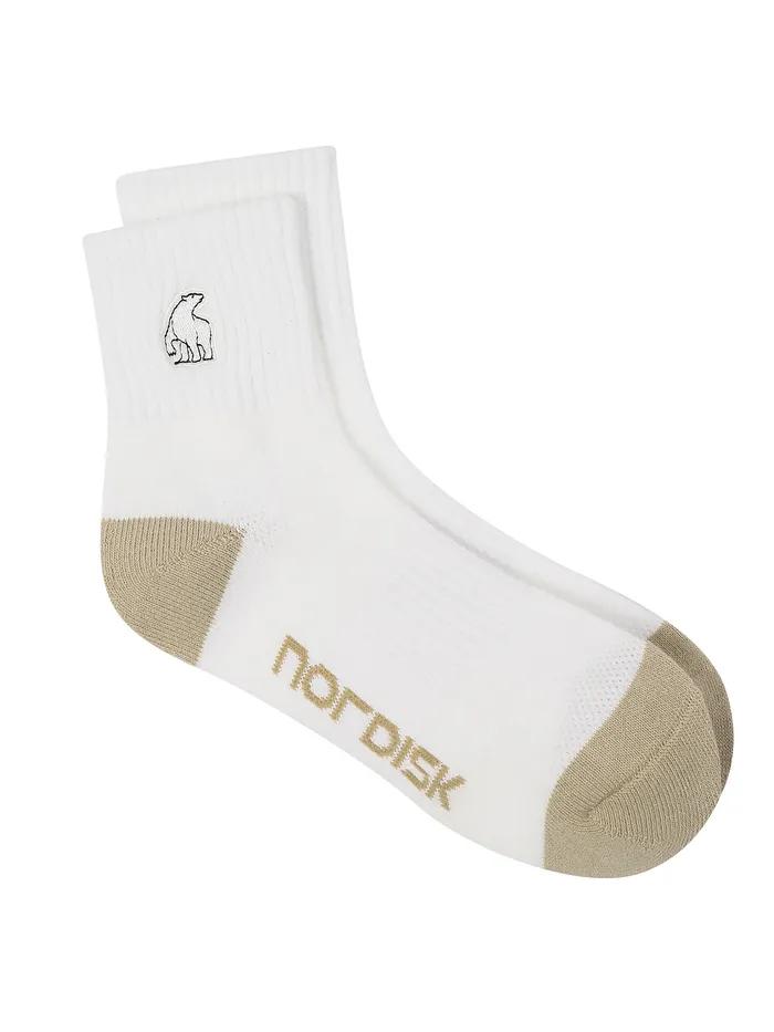 [Signature] Polar Bear Mid Socks_Off White_OUA26S01W3