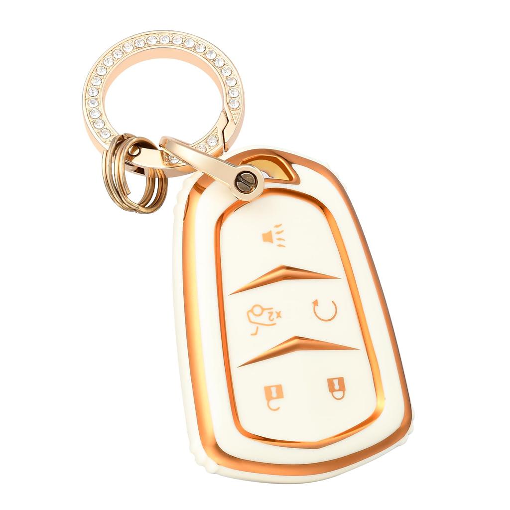 Premium Soft TPU Key Fob Cover Case Shell for Cadillac Escalade CTS XTS ATS STS XT4 XT5 CT6 SRX Smart Key Holder Car Accessori